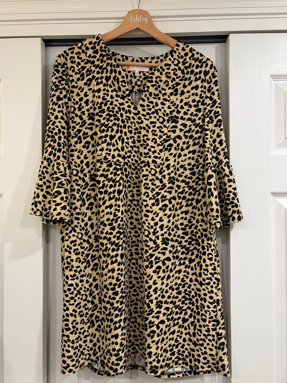 Jude Connally Cheetah Shift Dress